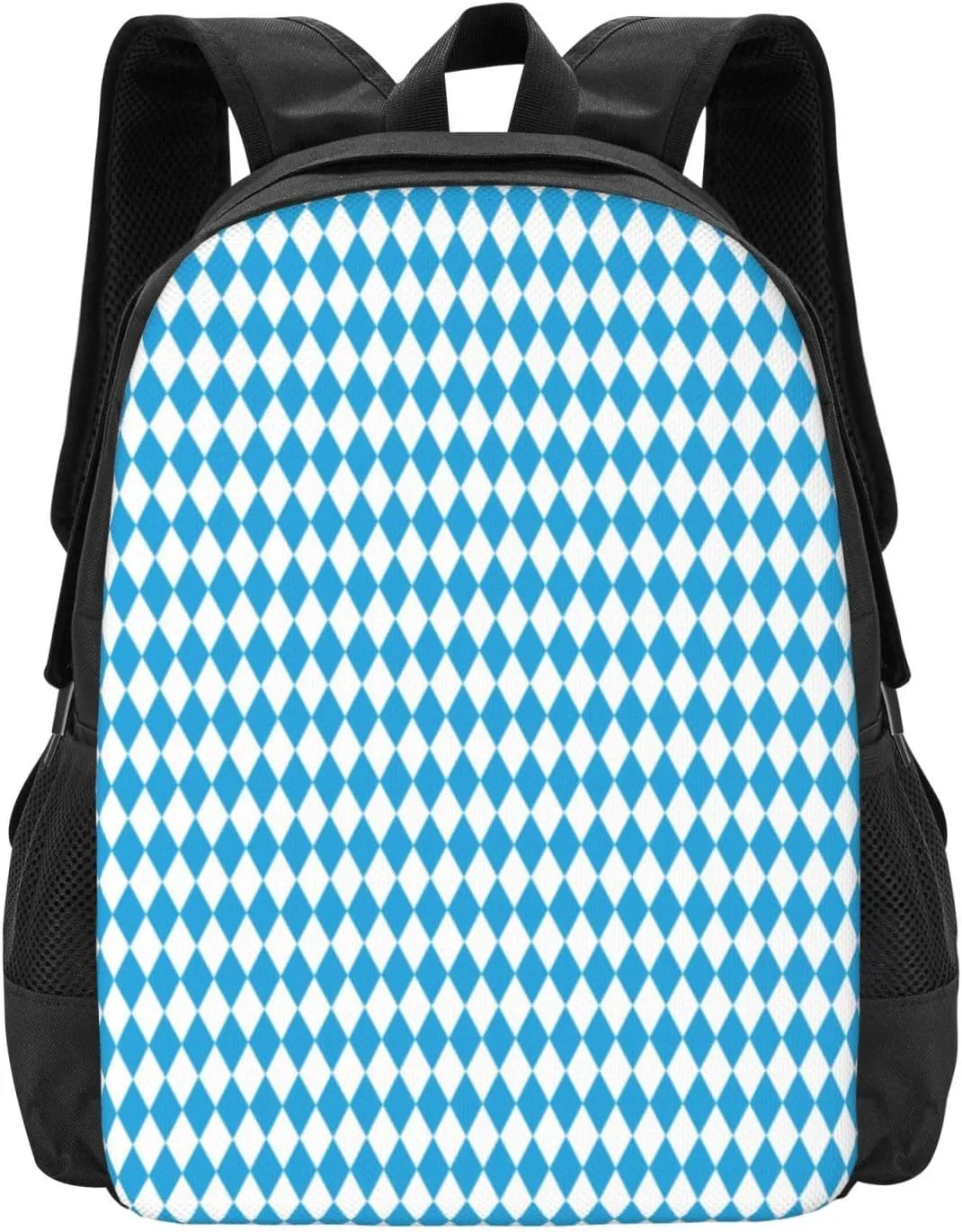 Oktoberfest Bavarian Blue And White Lightweight Packable Backpack Travel Casual Hiking Daypack Foldable Backpack For Men Women