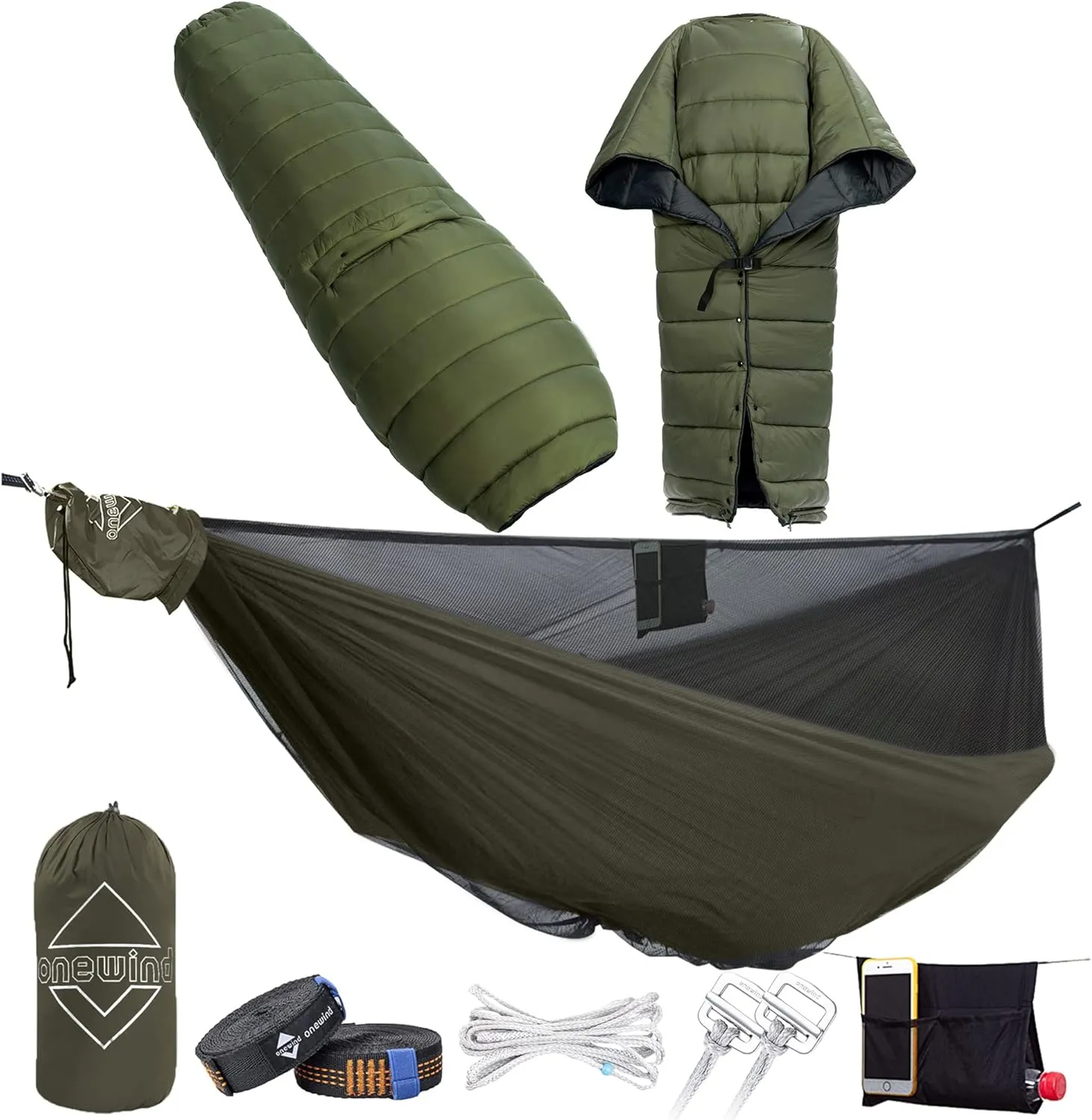 onewind Hammock Top Quilt Ultralight Sleeping Quilt for Camping Warm 50F