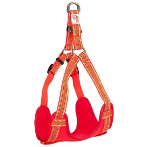Orange Padded Reflective Dog Harness