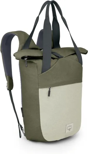 Osprey Arcane Zip Top Tote Backpack, Earl Grey/Sandy Grey Heather