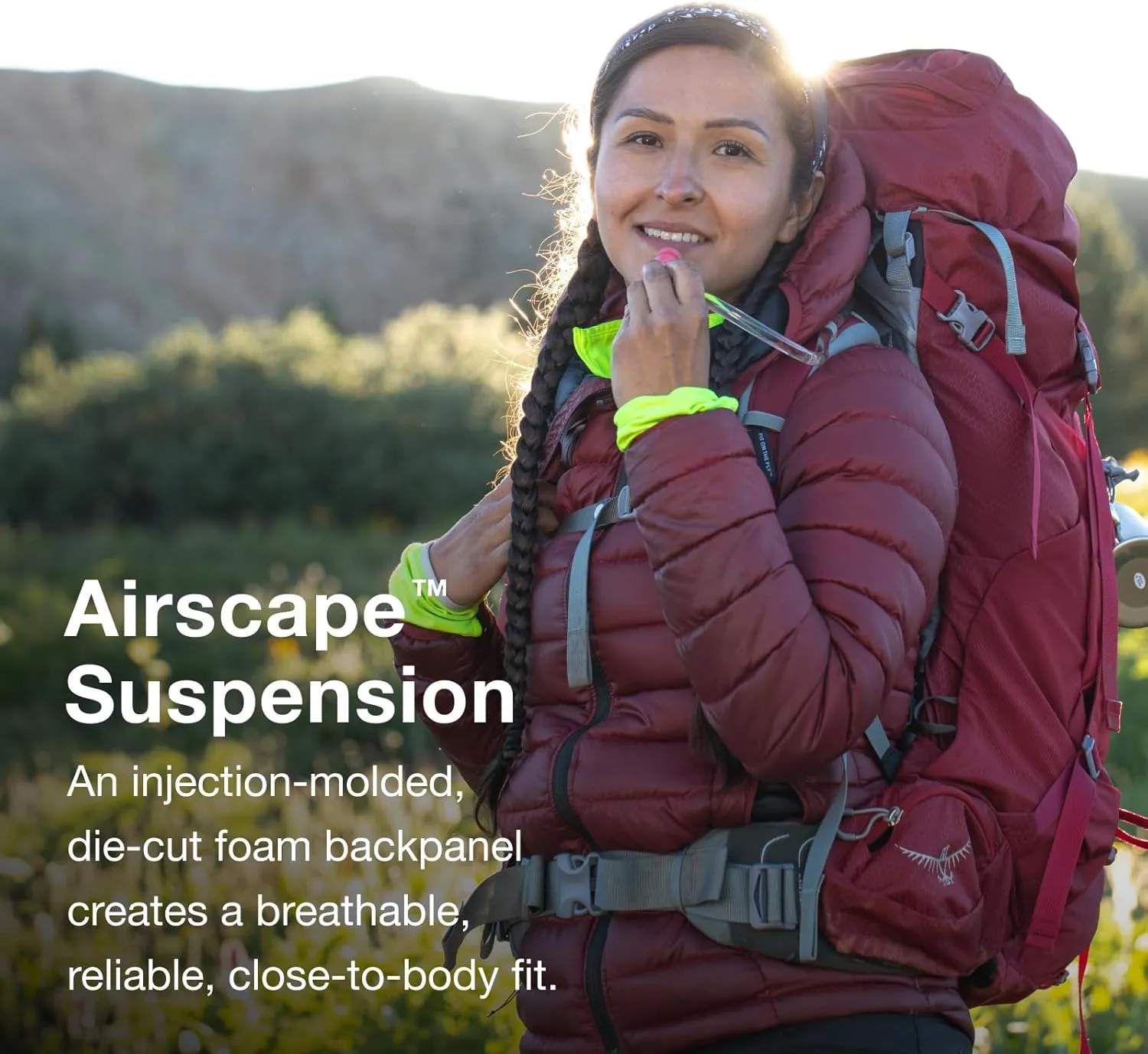 Osprey Ariel 55L Women's Backpacking Backpack, Medium Gray, WXS/S
