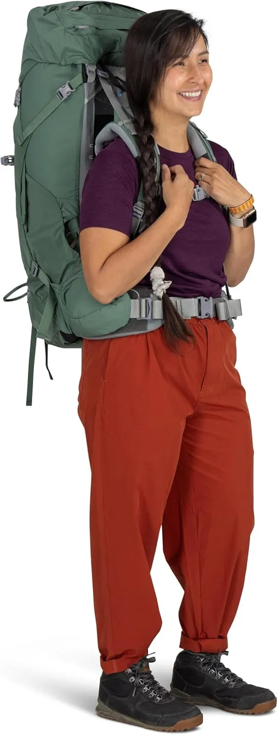 Osprey Ariel 55L Women's Backpacking Backpack, Medium Gray, WXS/S