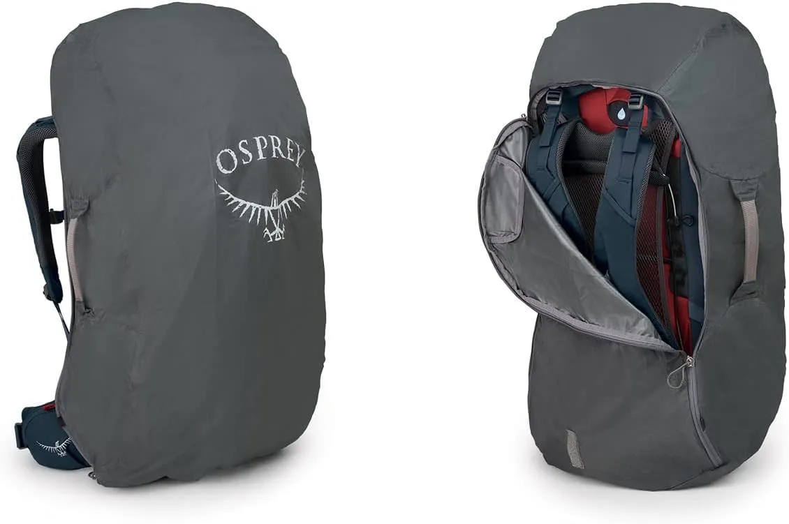 Osprey Farpoint Trek 55L Men's Travel Backpack, Muted Space Blue