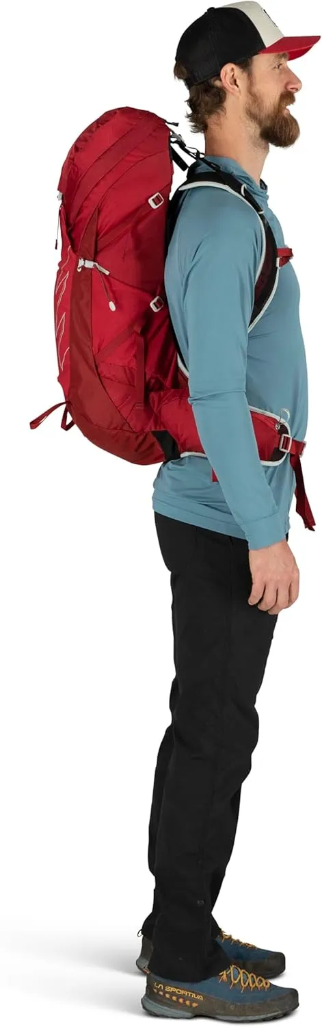 Osprey Talon 36L Men's Hiking Backpack with Hipbelt, Stealth Black, Large/X-Large
