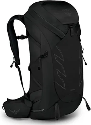 Osprey Talon 36L Men's Hiking Backpack with Hipbelt, Stealth Black, Large/X-Large