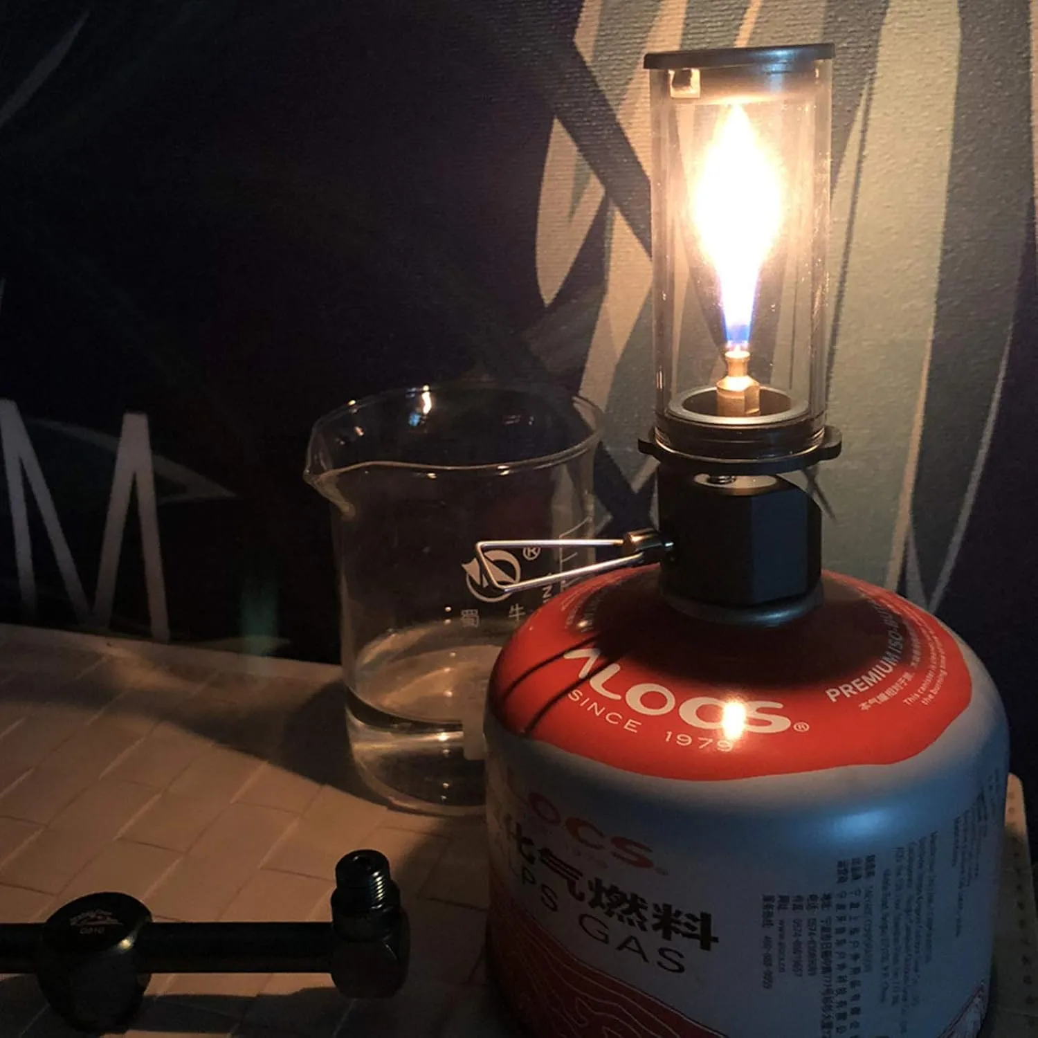 Outdoor Camping Light Dreamlike Glass Cover Illumination Light Camp Tent Lighting Lamp