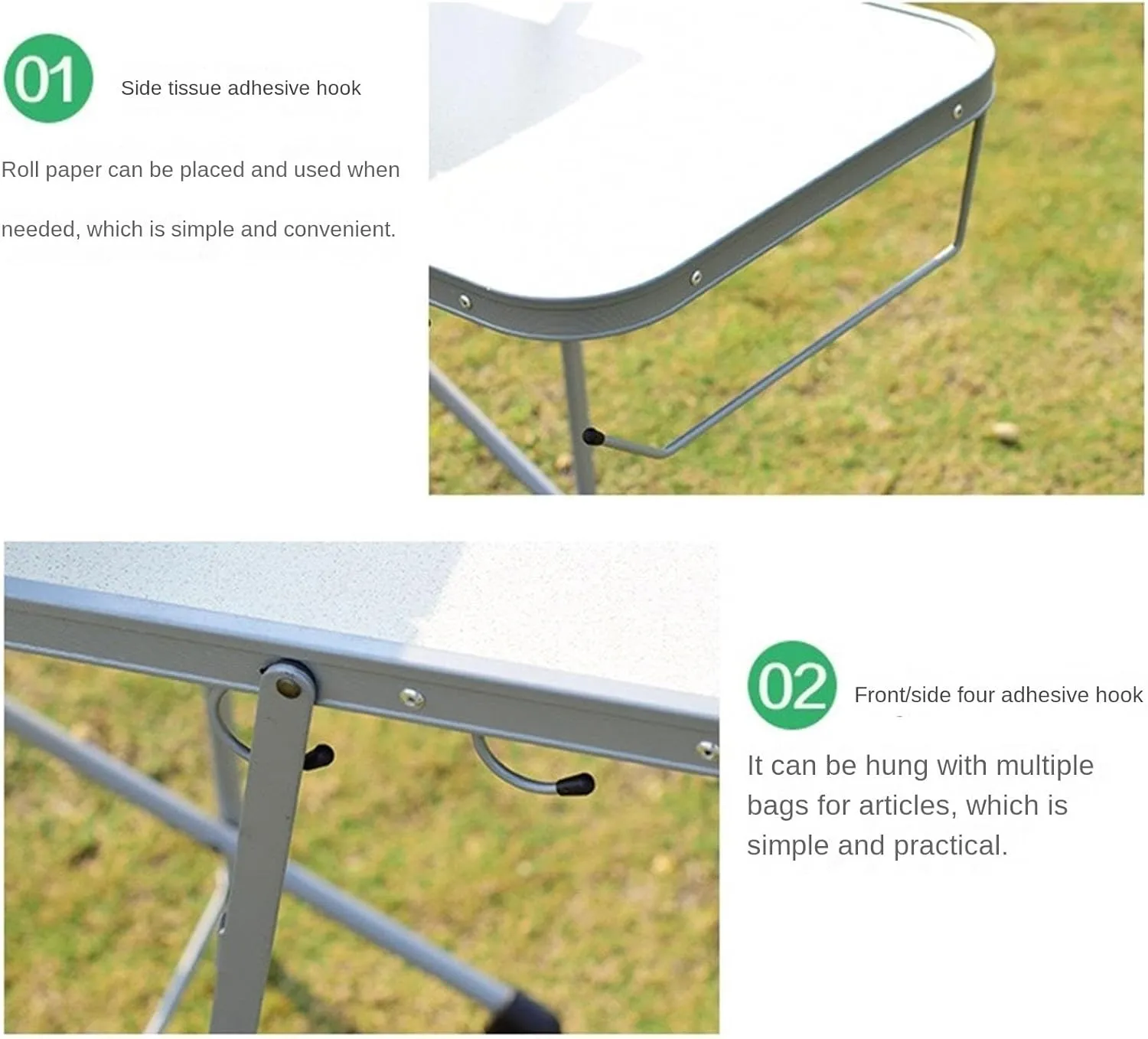 Outdoor Camping Table Folding Table Multifunctional Table Aluminum Alloy Table Portable Camping Self-Driving Tour Camping Furniture