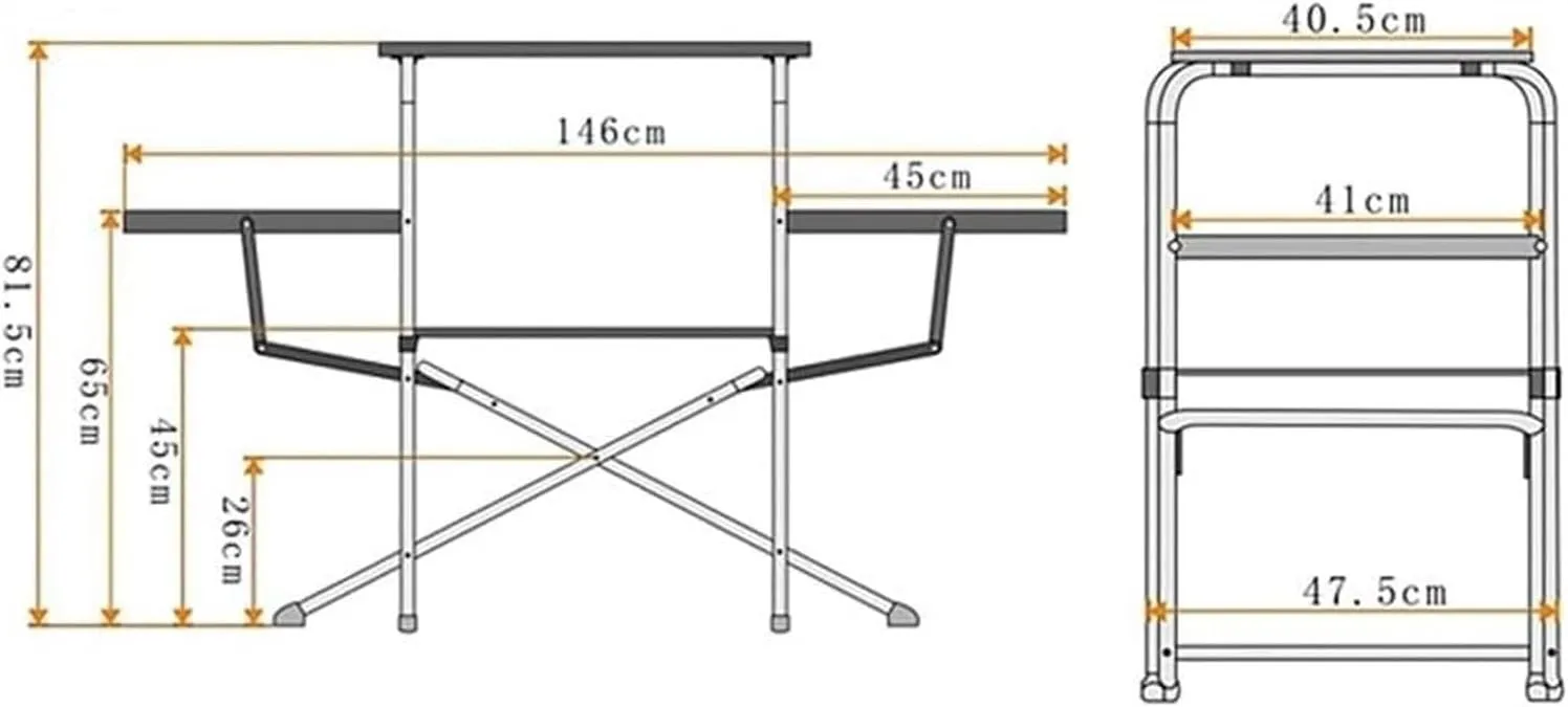 Outdoor Camping Table Folding Table Multifunctional Table Aluminum Alloy Table Portable Camping Self-Driving Tour Camping Furniture