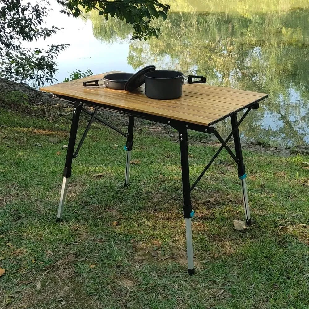 Outdoor Camping Table Portable Telescopic Folding Table Picnic Multipurpose Foldable Ultralight Camp Table