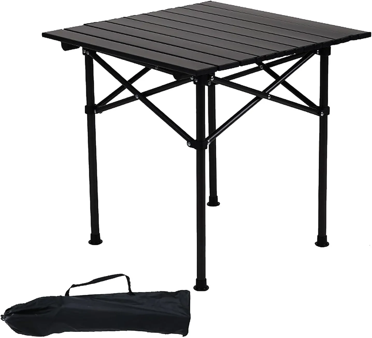 Outdoor Camping Tables That Fold Up Lightweight, Sturdy Aluminum Camping Table Seats 4 & Carry Bag Included; Great for Camping, Tailgating, Grilling, & More