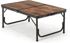 Outdoor Foldable Camping Table Aluminum Ultralight Outdoor Folding Desk BBQ Furniture for Hiking Travel BBQ Hopeful