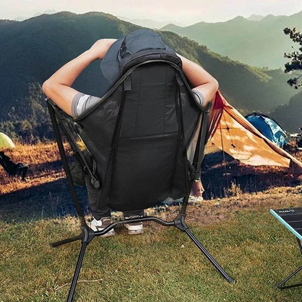 Outdoor Folding Chair Camp Chair Camp Chair Outdoor s for Fishing Lounger Breathable Mesh Construction 2 Side Pockets Folding (Color : Gray) (Green)