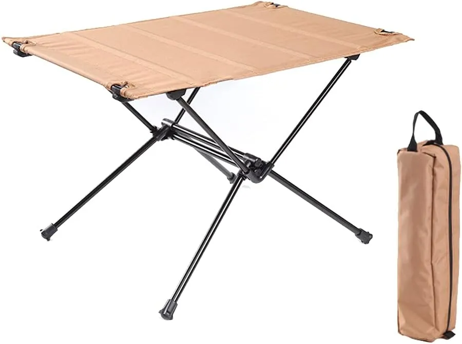 Outdoor Folding Table Aluminum Alloy Camping Desk Portable Foldable Table For Hiking Driving Traveling