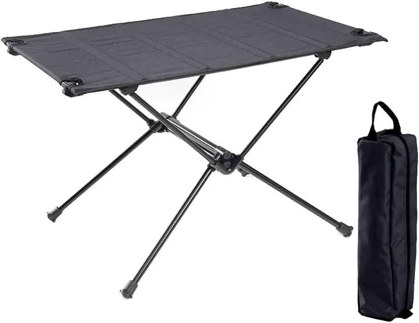 Outdoor Folding Table Aluminum Alloy Camping Desk Portable Foldable Table For Hiking Driving Traveling