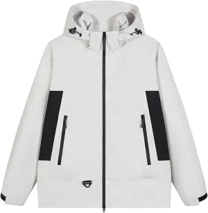 Outdoor Men's Waterproof Raincoat Windbreaker Lightweight Rain Jacket with Hood for Travel Golf Hiking Cycling