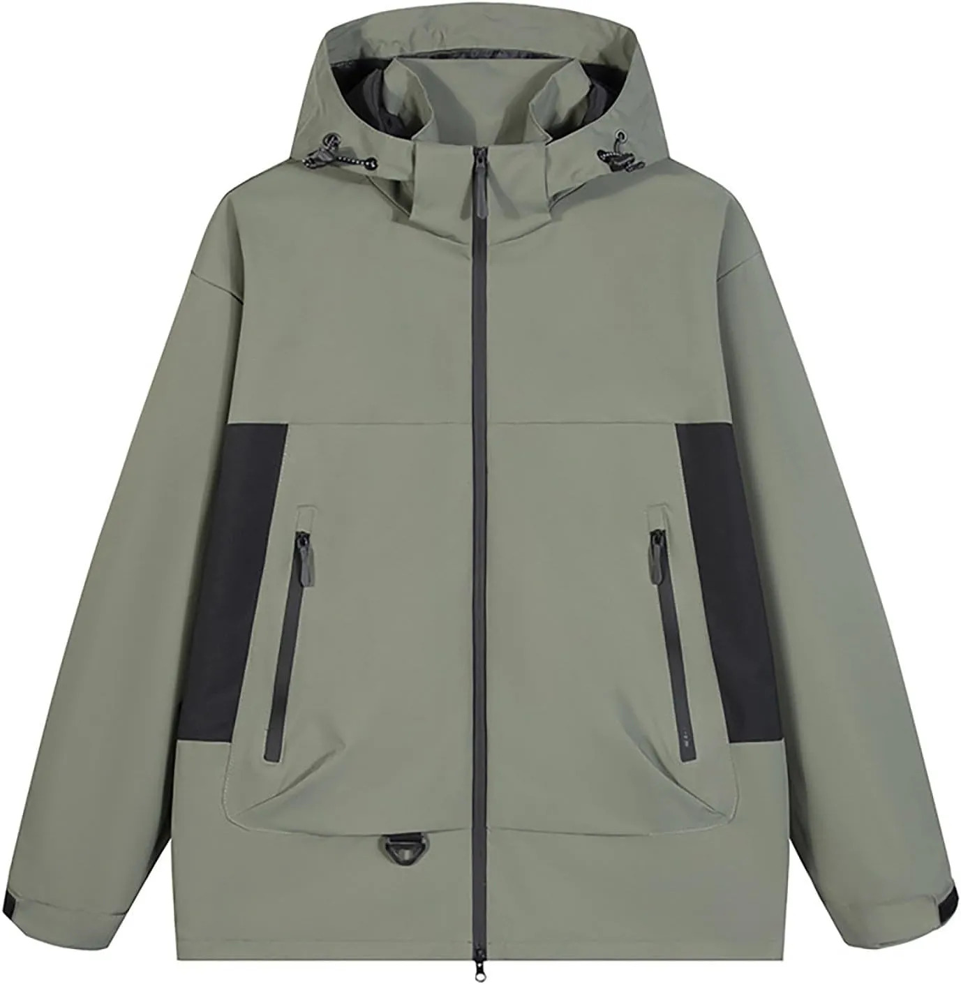 Outdoor Men's Waterproof Raincoat Windbreaker Lightweight Rain Jacket with Hood for Travel Golf Hiking Cycling