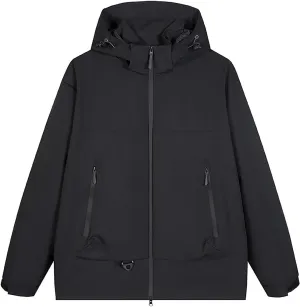 Outdoor Men's Waterproof Raincoat Windbreaker Lightweight Rain Jacket with Hood for Travel Golf Hiking Cycling