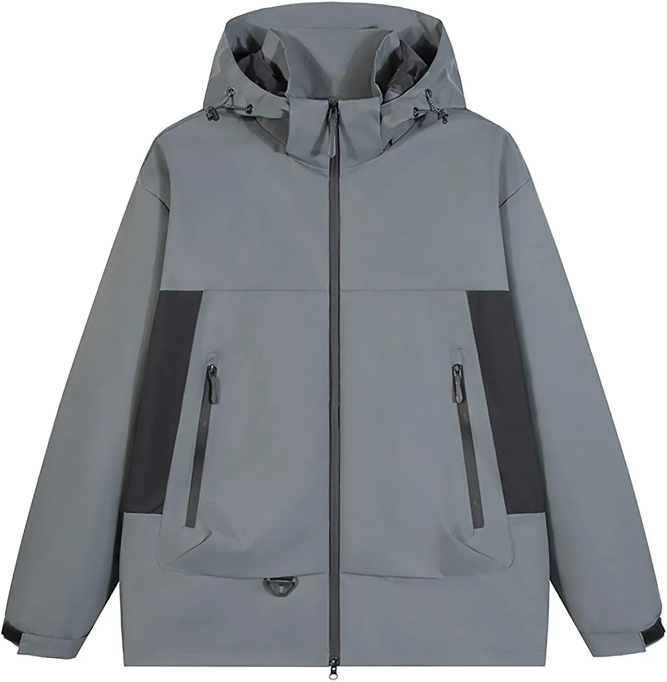 Outdoor Men's Waterproof Raincoat Windbreaker Lightweight Rain Jacket with Hood for Travel Golf Hiking Cycling