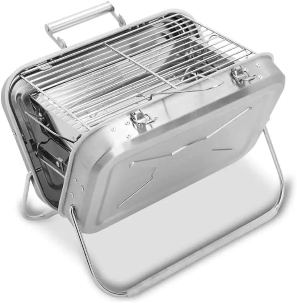 Outdoor Picnic Portable Charcoal Grill BBQ Grill Folding Small Barbecue Grill for Outdoor Grilling Camping Picnics BBQ Stove Outdoor Grill