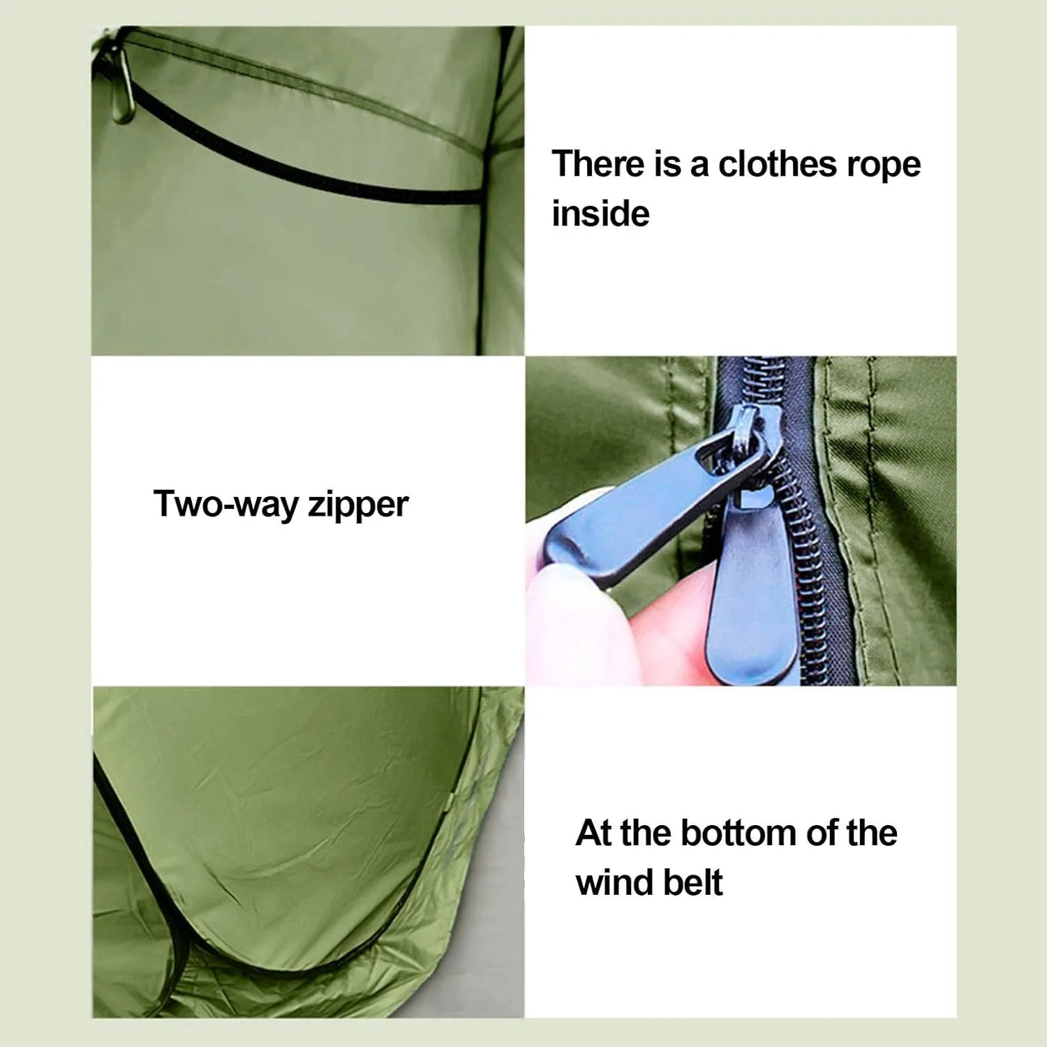 Outdoor Popping Shower Tent Camping, Portable Toilet Tent Outdoor, Easy Setup Beach Camping Hiking, Tent Camp Bathroom Dressing Room, Instant Tent Sun Shelter Green One Size