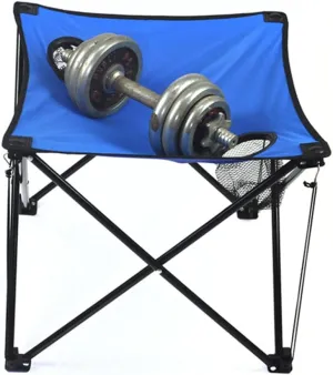 Outdoor Portable Folding Table with Cup Holders Lightweight Compact Picnic Desk for Camping and BBQ Blue for Travel and Beach Activities