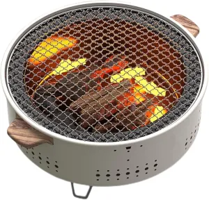 Outdoor Portable Stainless Steel Charcoal Grill, BBQ Stove, Heating Stove, Indoor Household around the Stove to Cook Tea