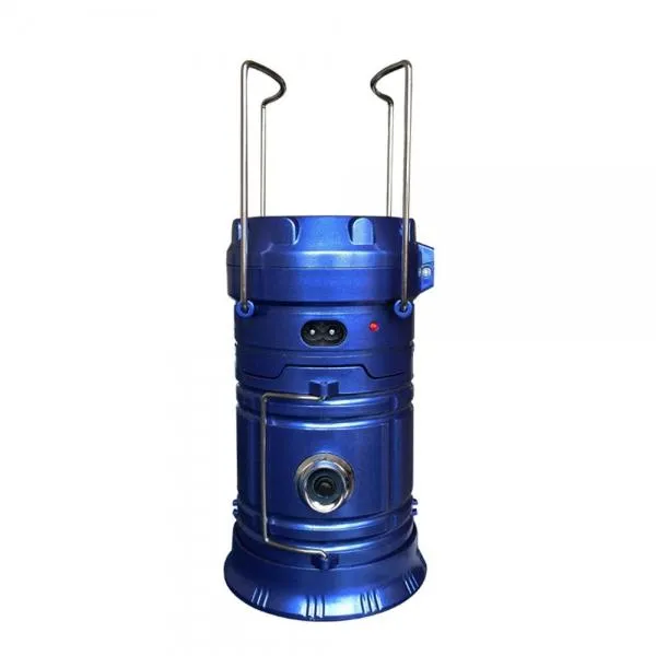 Outdoor Solar Power Handheld LED Camping Light Blue