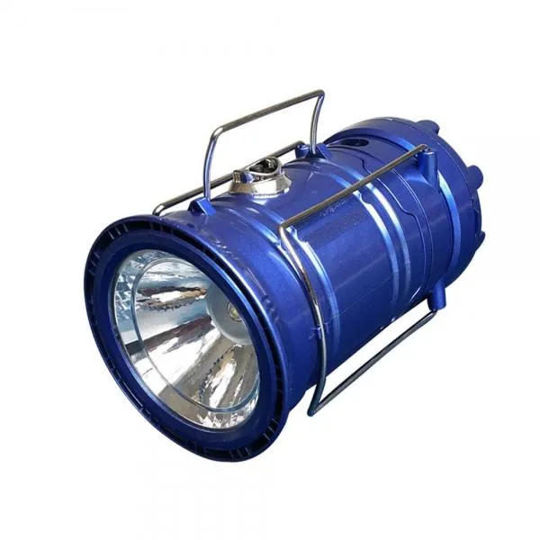 Outdoor Solar Power Handheld LED Camping Light Blue