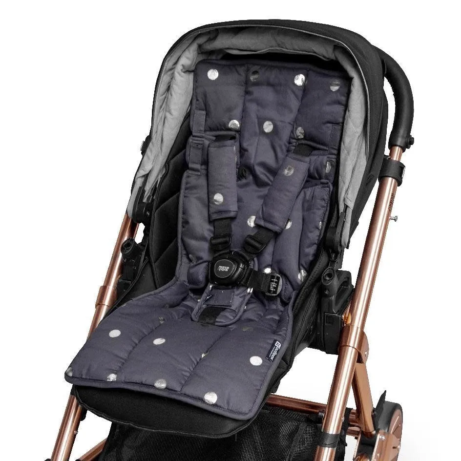 Outlookbaby 3 Piece Harness Cover Set Charcoal/Silver Spots