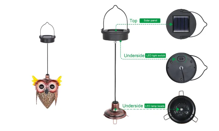 Owl Solar Lamp