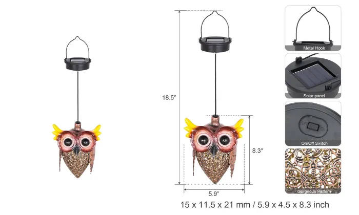Owl Solar Lamp
