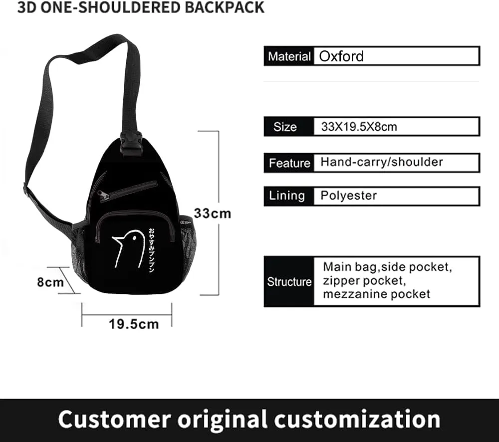 Oyasumi Punpun Merch Backpack Oxford Bag Anime Backpack Casual Bag High Capacity Bags (Backpack Suit)