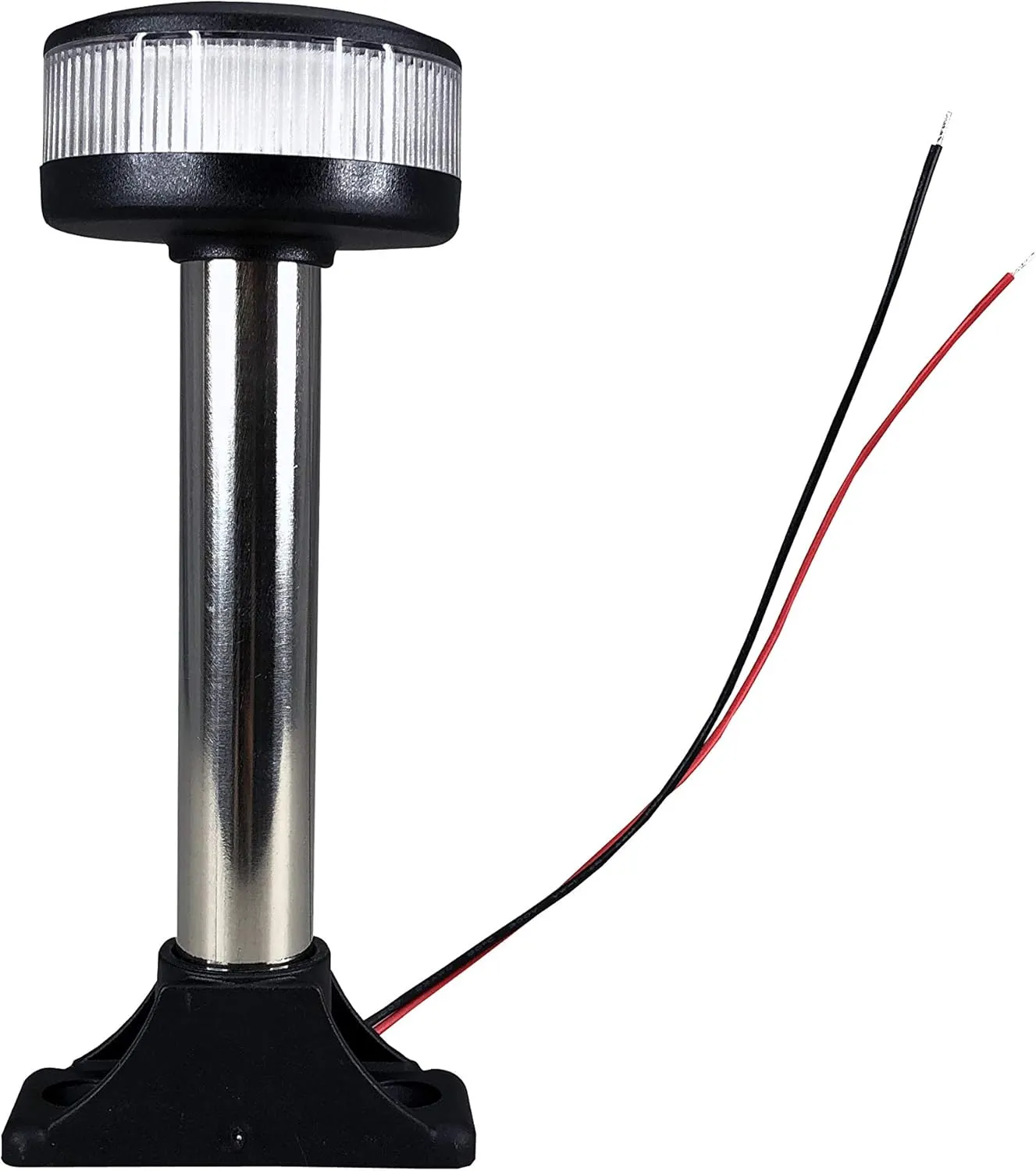 Pactrade Marine Boat Fixed Base Stern Light Anchor Light All Round White LED Marine Pole USCG 2 NM For Yacht Pontoon and Fishing Boat 12 Volts 6 Inches (150.6mm)