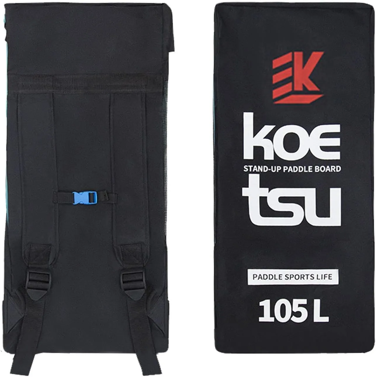 Paddleboard Travel Backpack Bag - Foam Padded Stand-Up, Paddleboard Cover Case | Better Ventilate and Dry Board, Smooth Metal Zippers, Made from Durable and Waterproof Canvas, Useful Extra Handle