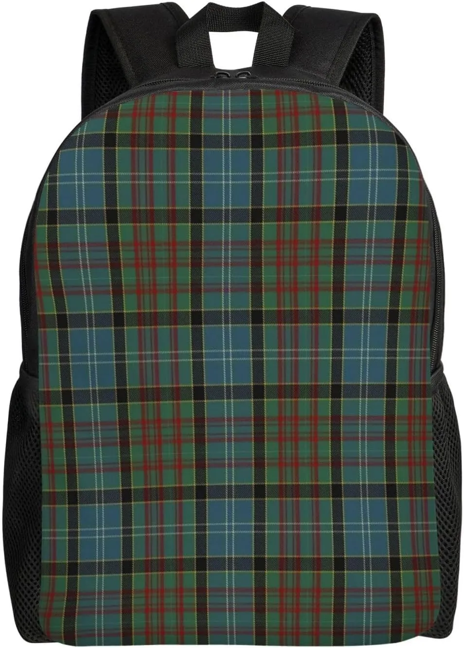 Paisley District Tartan Minimalist Laptop Backpack – Waterproof Business Travel Bag, Breathable Design, Modern Work & Leisure