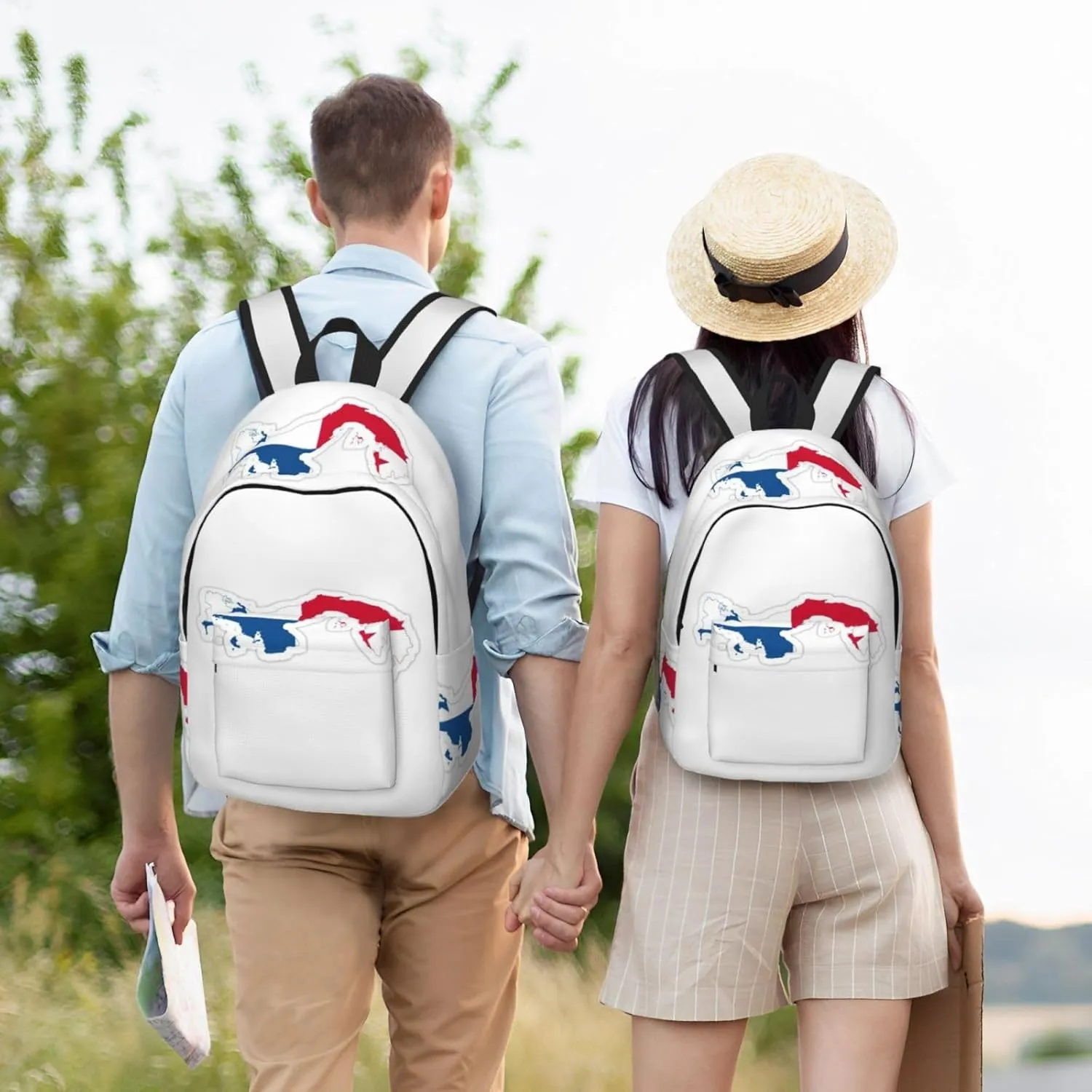 Panama Flag Map print Travel Laptop Backpack, Carry on Backpack, Computer Bag for Men Women College Book Bag