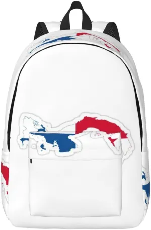 Panama Flag Map print Travel Laptop Backpack, Carry on Backpack, Computer Bag for Men Women College Book Bag