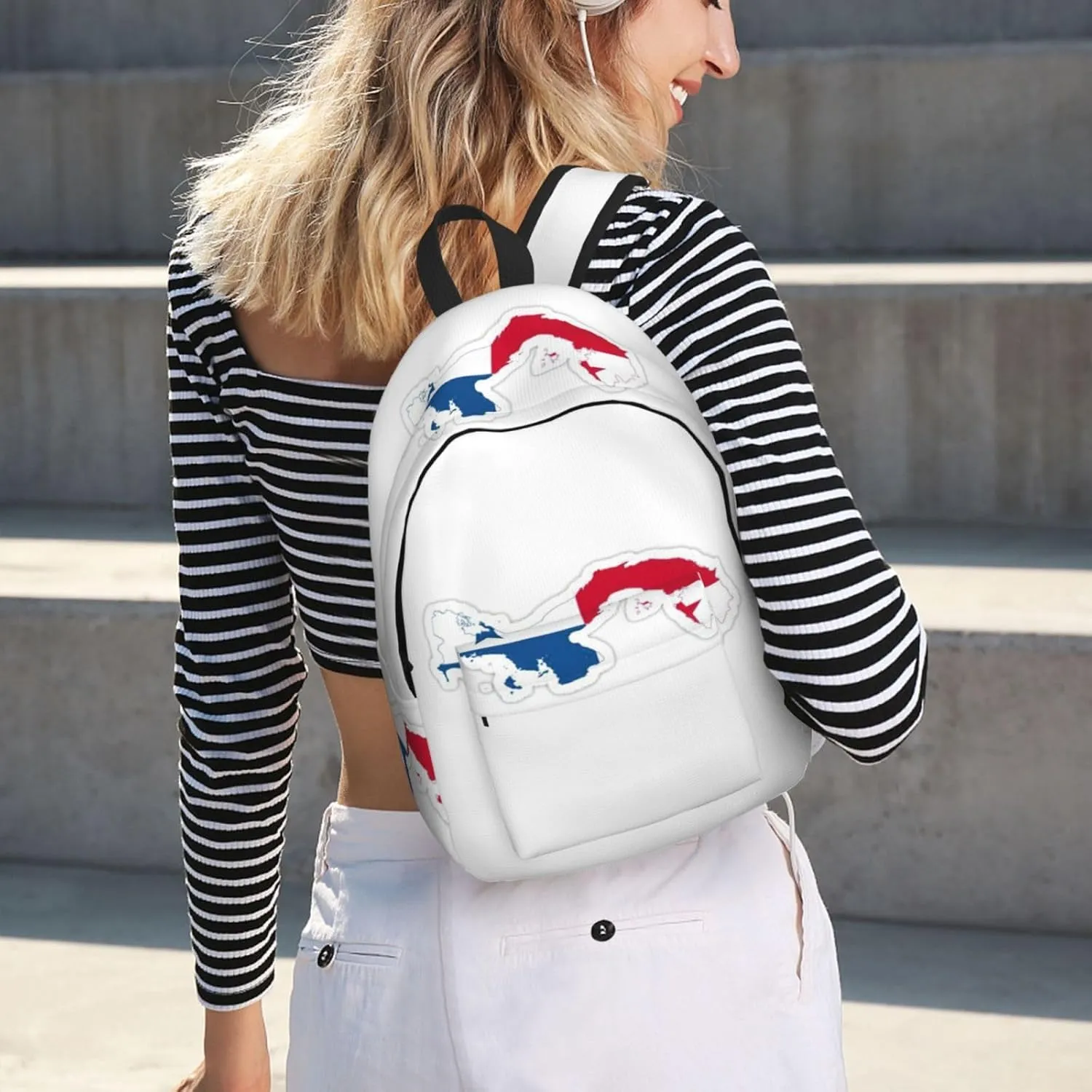 Panama Flag Map print Travel Laptop Backpack, Carry on Backpack, Computer Bag for Men Women College Book Bag