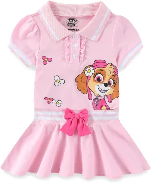 Paw Patrol Nickelodeon Skye Girls Tennis Dress for Toddler and Big Kids