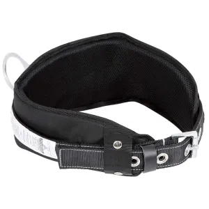 Peakworks Fall Protection Safety Harness Restraint Belt with Padded Lumbar Support, 1 D-Ring, Black, XL, V8056014