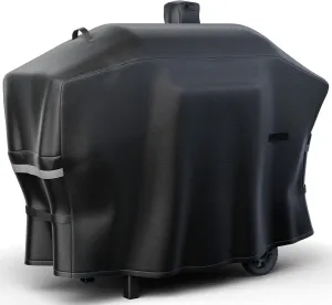 Pellet Grill Cover for Camp Chef Smoker Cover, Upgraded Full-Length Heavy Duty Waterproof Anti-UV Cover for Woodwind Pro 24 PG24SE PG2424SGB SmokePro DLX 24 PG24MZG PG24WWSB, fit Weber Searwood 600