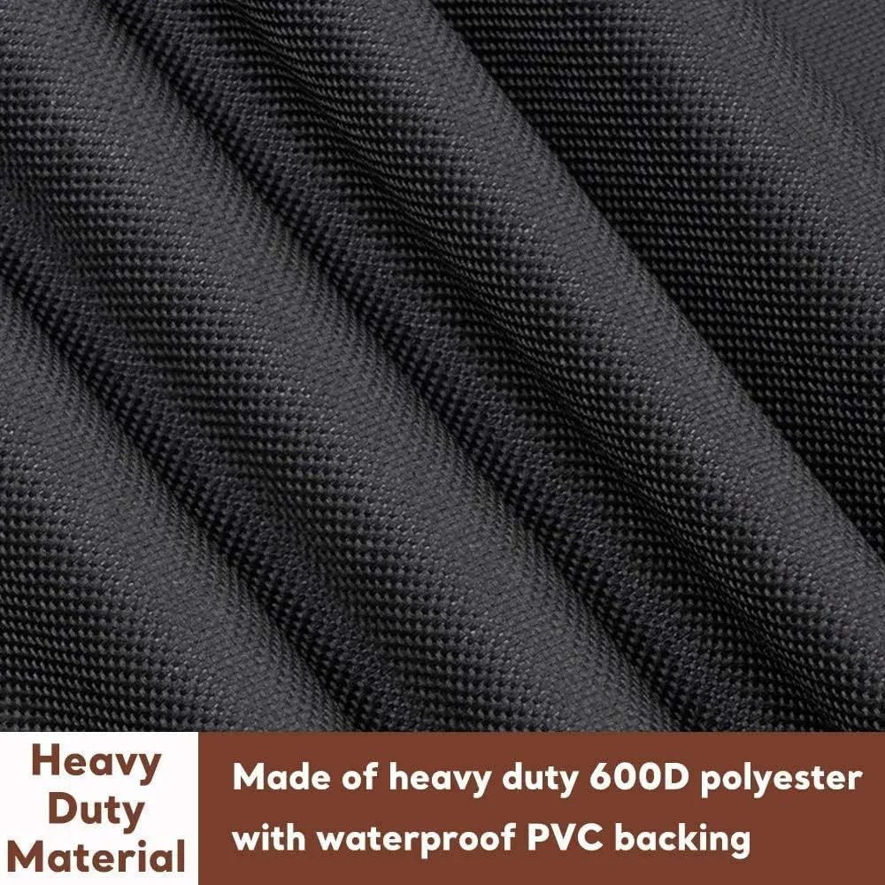 Pellet Grill Cover for Camp Chef Smoker Cover, Upgraded Full-Length Heavy Duty Waterproof Anti-UV Cover for Woodwind Pro 24 PG24SE PG2424SGB SmokePro DLX 24 PG24MZG PG24WWSB, fit Weber Searwood 600