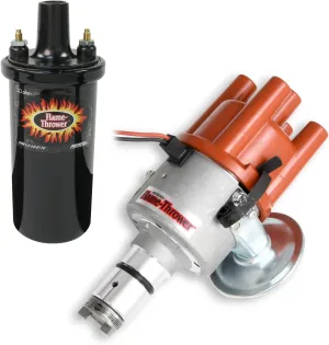 PerTronix Bundle015 Ignition Kit - Includes D186504 Electronic Ignition Distributor and 40611 Flame Thrower Coil, Compatible with VW Type 1 Engine, Plug and Play with Ignitor Vacuum Advance
