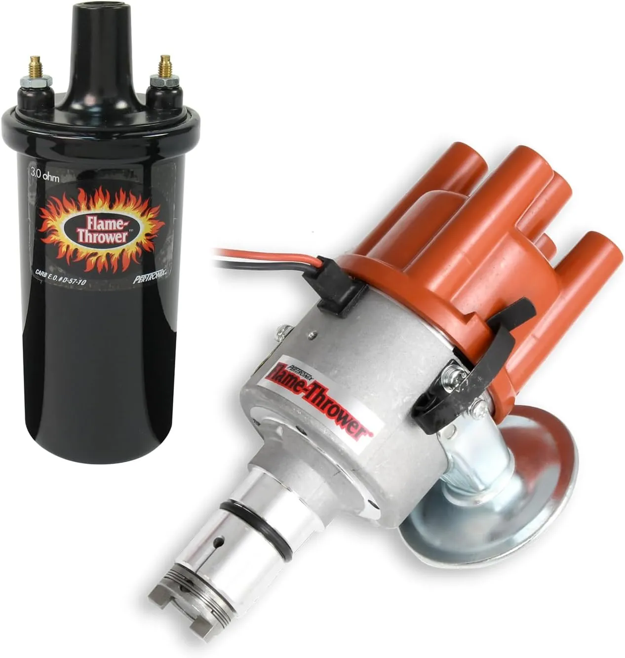 PerTronix Bundle015 Ignition Kit - Includes D186504 Electronic Ignition Distributor and 40611 Flame Thrower Coil, Compatible with VW Type 1 Engine, Plug and Play with Ignitor Vacuum Advance