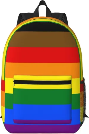 Philadelphia Pride Flag Backpack for Worker Business Hiking Travel Shoulders Bag Fashion Backpack