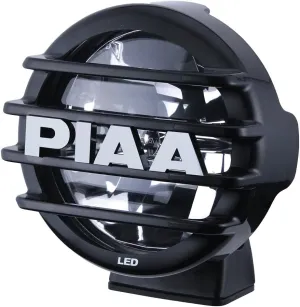 Piaa 05572 White 5-3/16-Inches Round LED Driving Light Lamp Kit with Mounting Brackets and Wiring Harness and Relay and Switch, Pack of 2