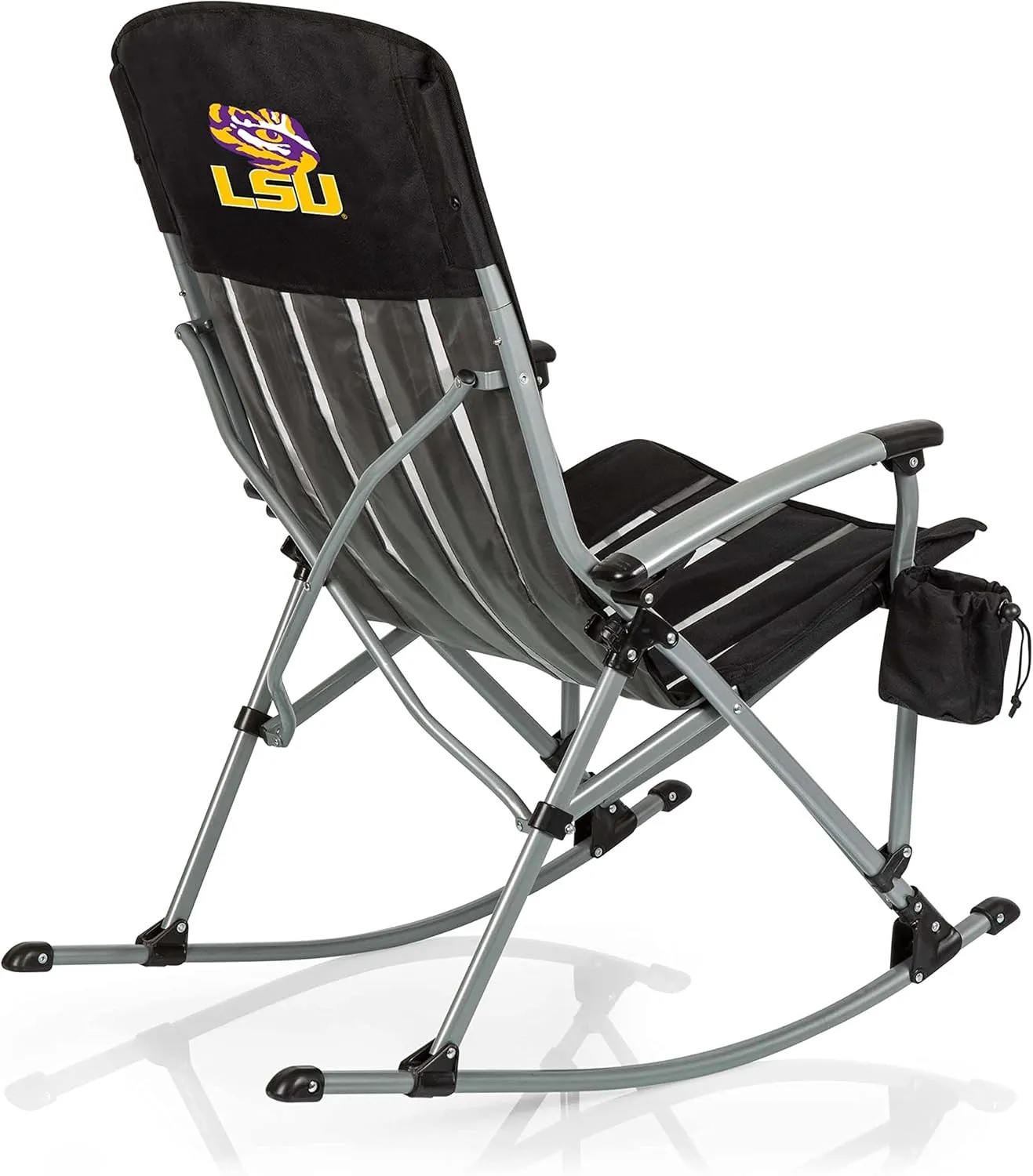 PICNIC TIME NCAA Outdoor Rocking, XL Heavy Duty Camping Chair for Adults