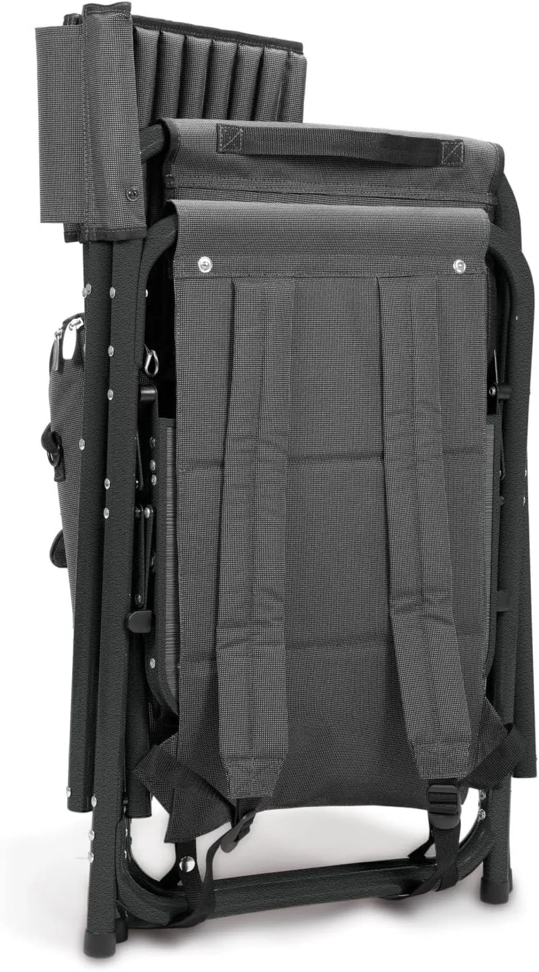 PICNIC TIME NFL Unisex-Adult NFL Fusion Camping Chair with Side Table and Soft Cooler, Beach Chair for Adults, Lawn Chair
