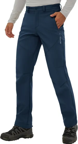 Pioneer Camp Men's Fleece Lined Outdoor Hiking Pants Insulated Waterproof Warm Softshell Windproof Work Pant