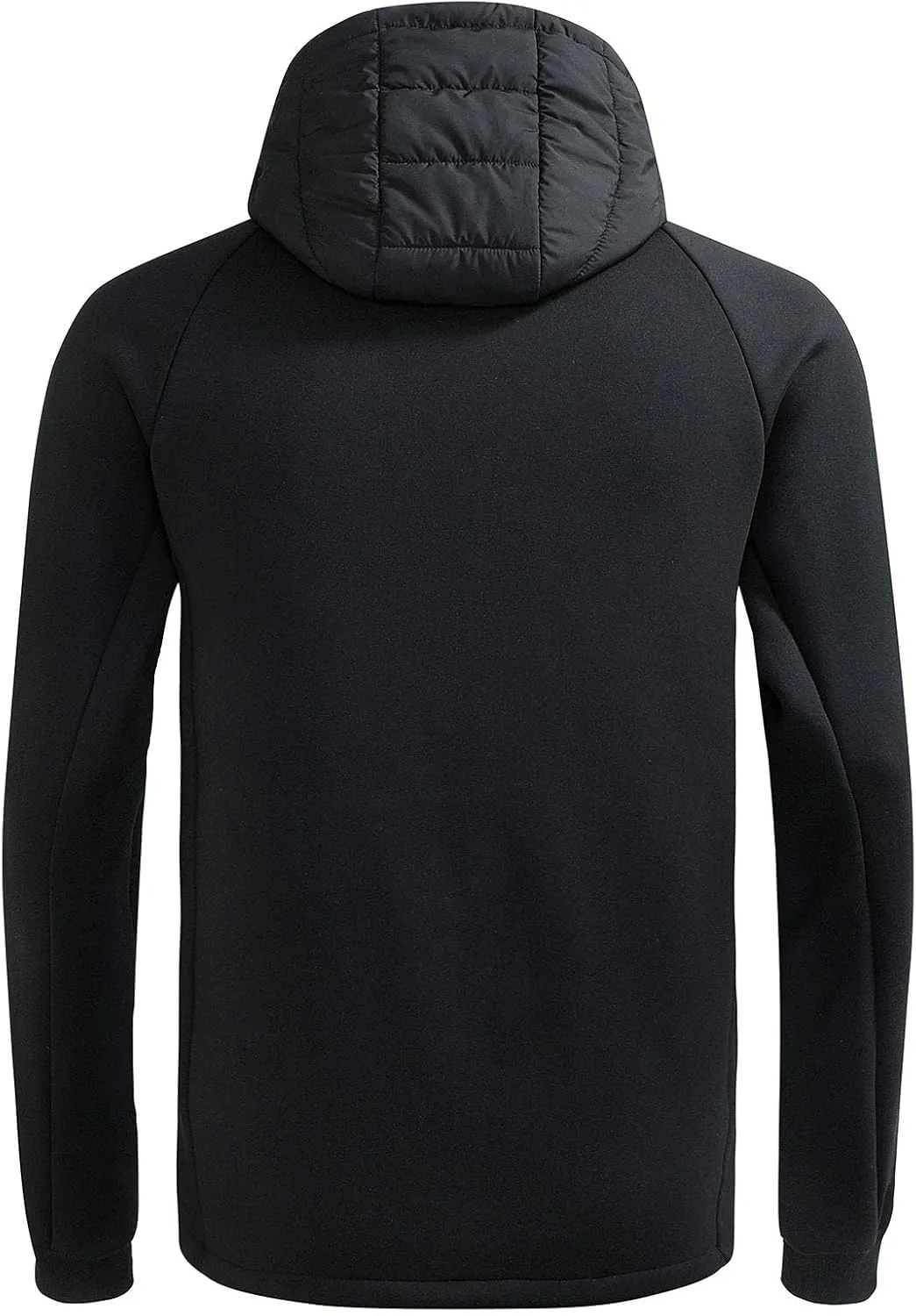 Pioneer Camp Men's Lightweight Puffer Running Jacket Waterproof Winter Down Jacket Hooded Insulated Puffy Thermal Hybrid Coat